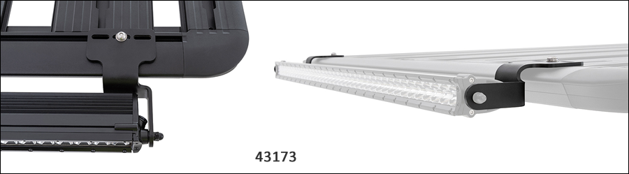 Rhino Rack Pioneer 43173 LED light mounting brackets Rhino Rack Pioneer 43173 LED light mounting brackets
